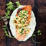 Salmon with Jalapeno-Melon Salsa - Foodess
