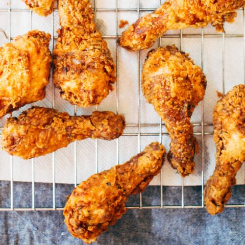 Light & Crispy Buttermilk Fried Chicken - Foodess.com
