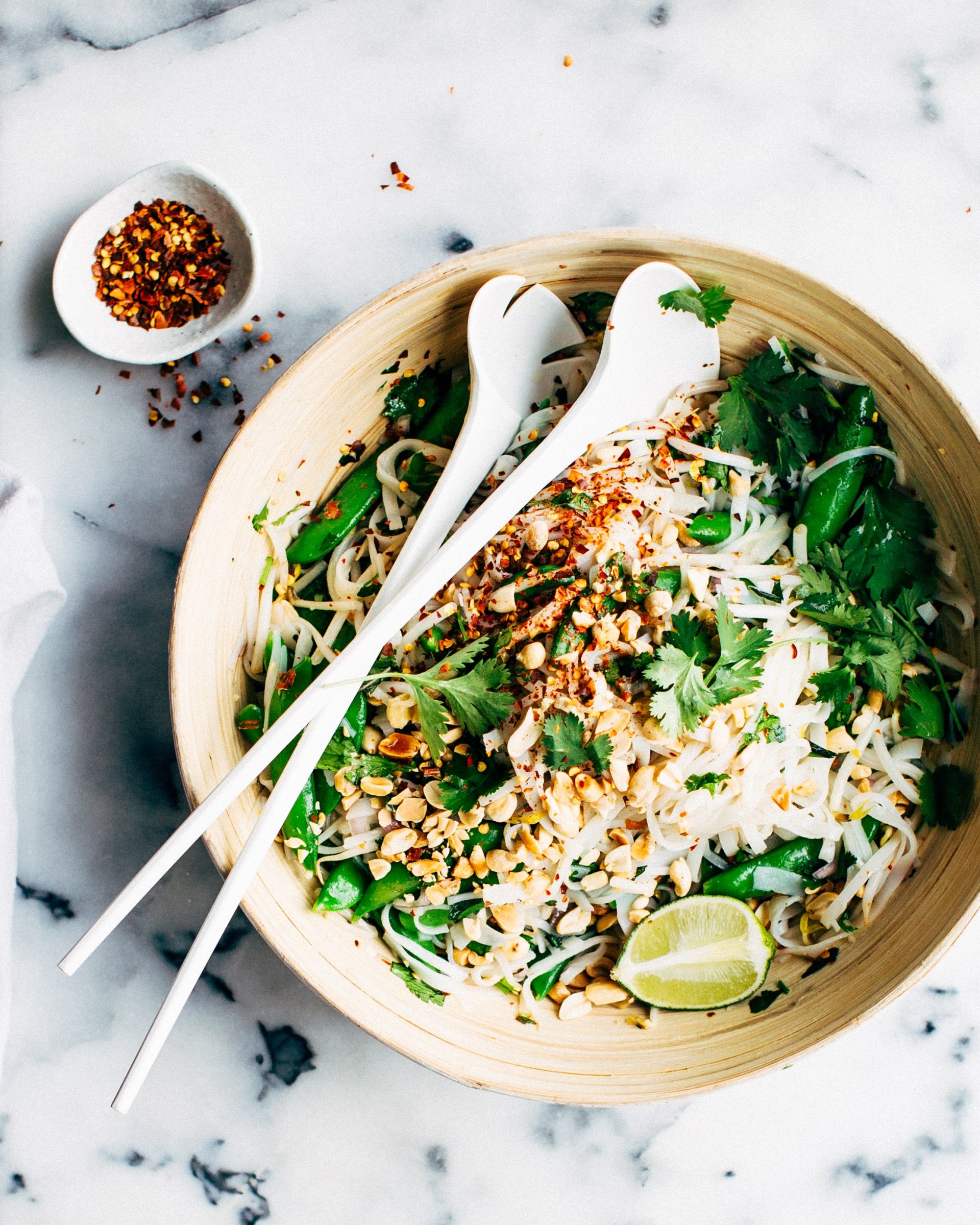 Thai Noodle Salad with Sweet Chili Dressing