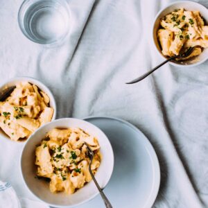 Miso Carrot Mac and Cheese.