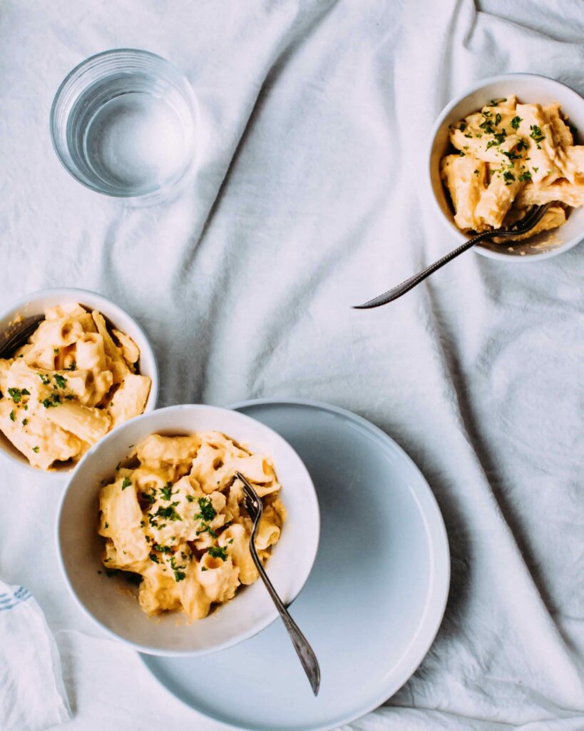 Miso Carrot Mac and Cheese.