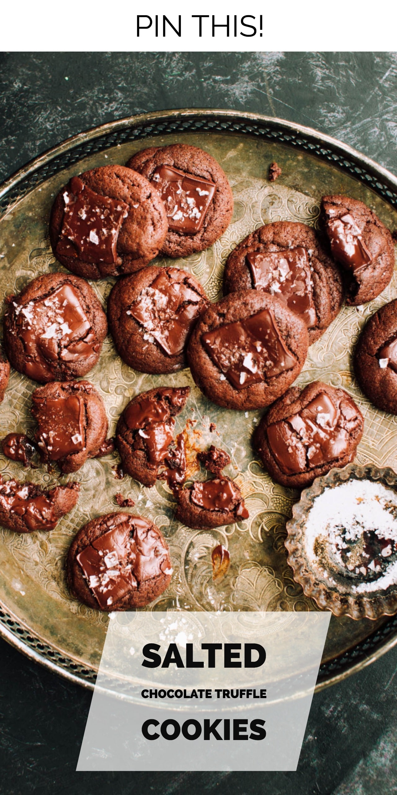 salted chocolate truffle cookie recipe