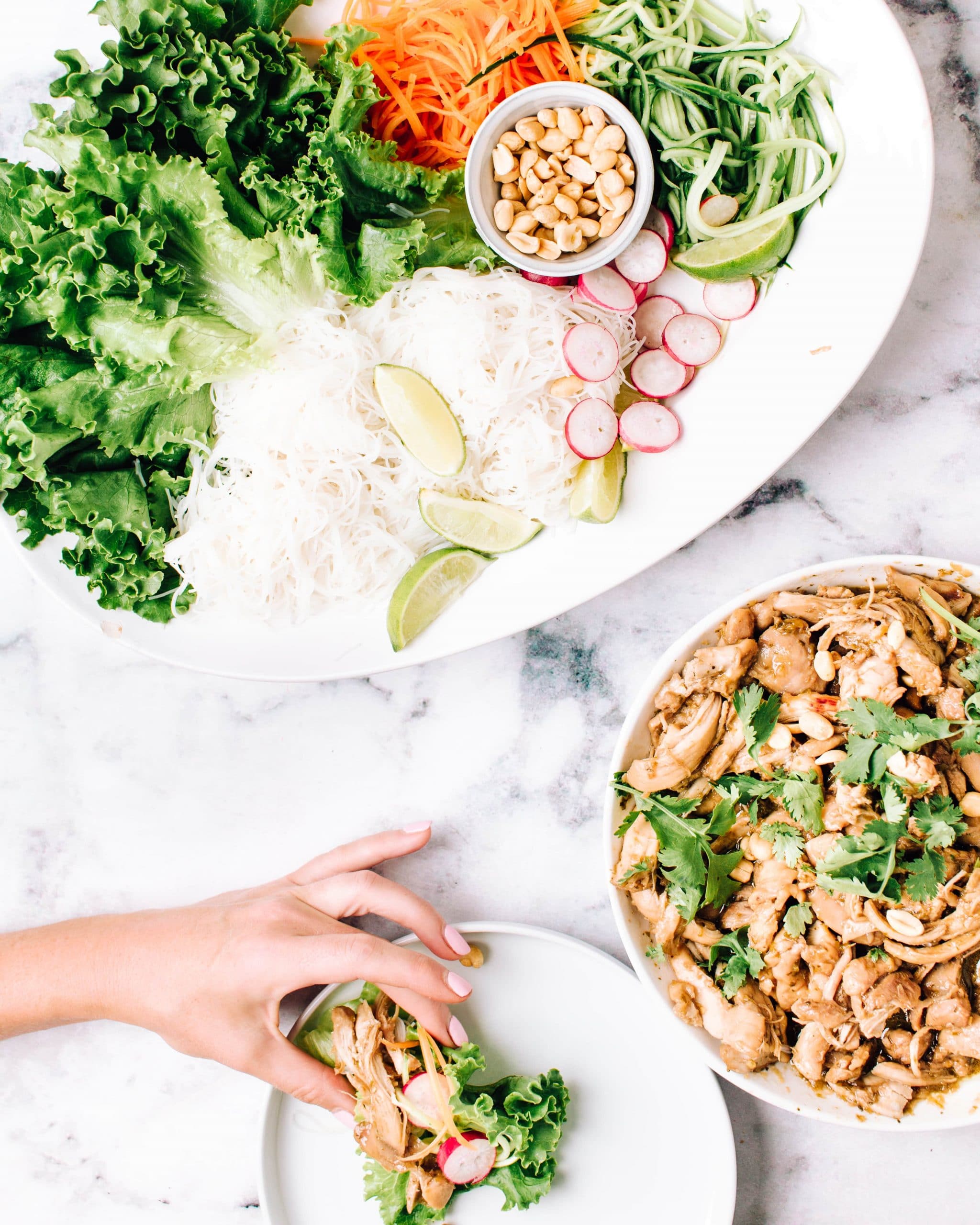 Chicken Lettuce Wraps | Foodess Recipes
