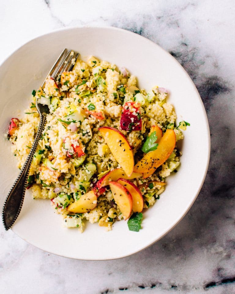 Easy Couscous Salad with Lemon Dressing - Foodess
