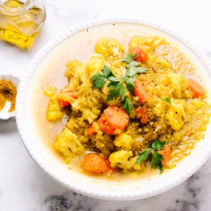 Curried Cauliflower and Quinoa Soup Recipe