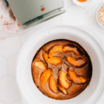 These Crockpot™ Slow Cooker Baked Oats are such an easy way to get breakfast on the table quickly in the morning. Made overnight, my version of this viral TikTok baked oatmeal recipe features juicy peaches. Feel free to swap in any other in-season fruit (or even chocolate chips!).