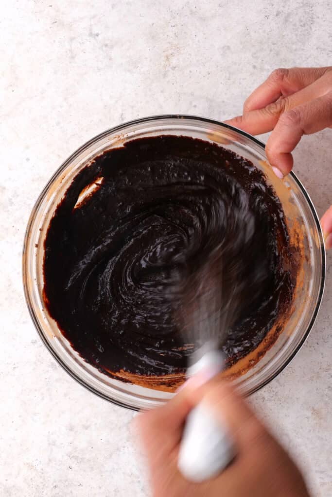 Keep on stirring the Chocolate Hot Fudge mixture