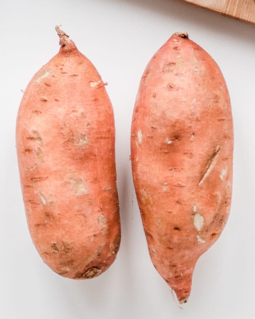 Two large sweet potatoes