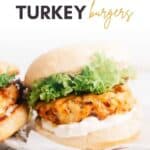 Air Fryer Turkey BUrgers