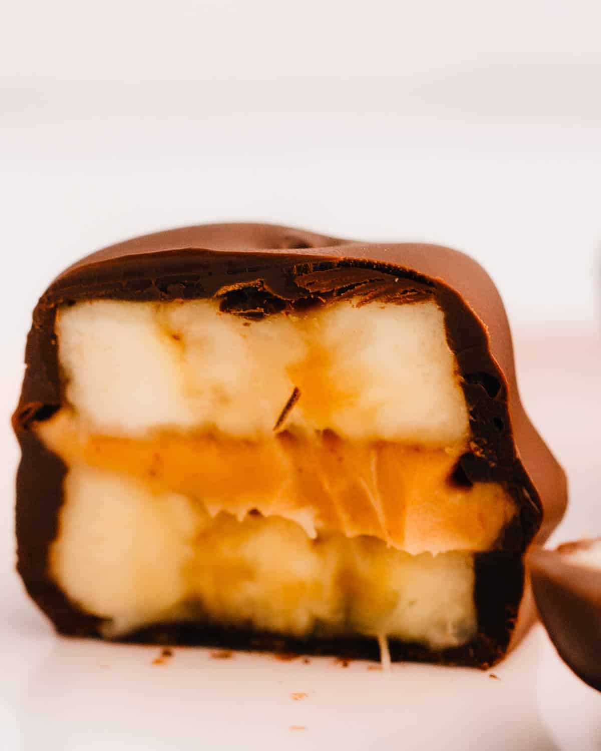 Chocolate peanut butter banana bites.