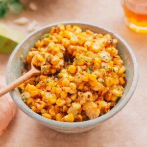 Mexican roasted corn off the cob.