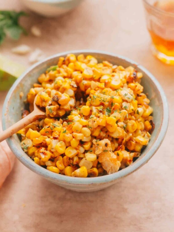 Mexican roasted corn off the cob.