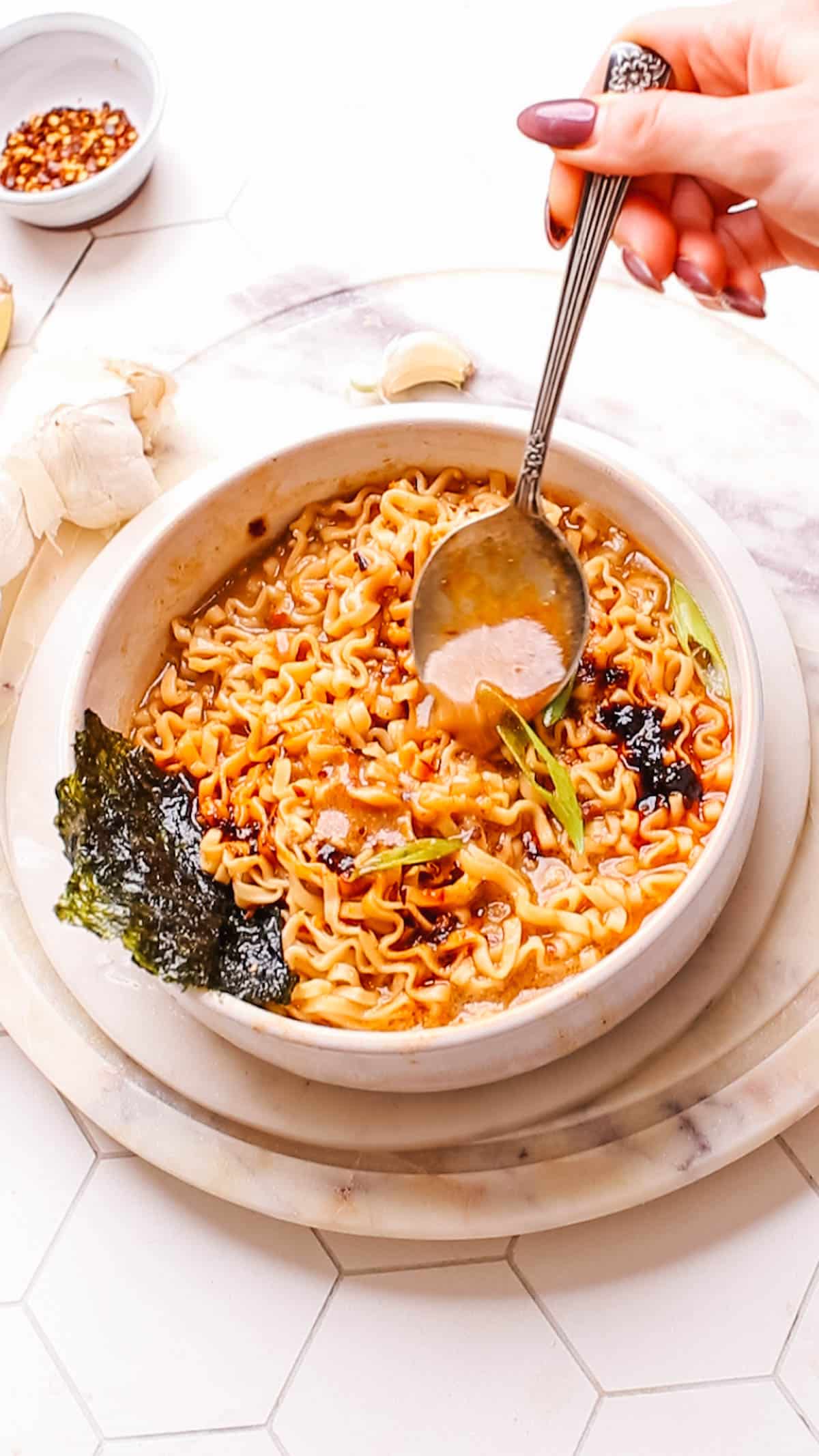 Spicy Ramen Noodles Recipe.