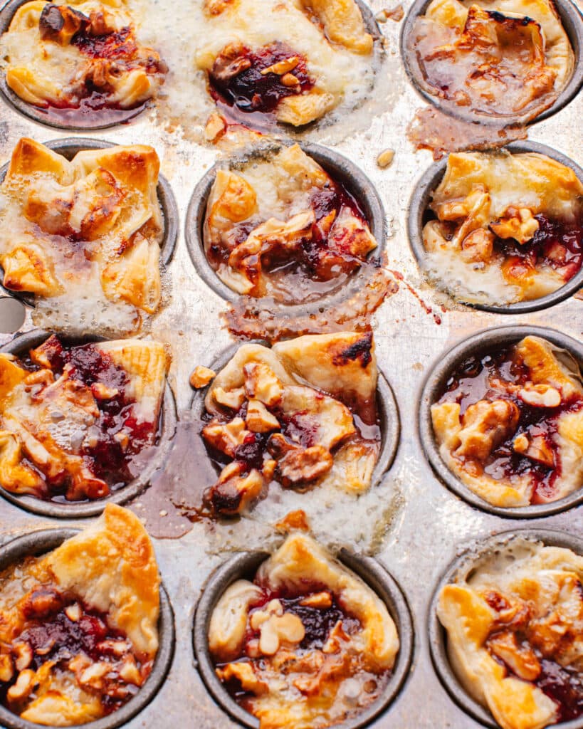 Baked Brie Appetizer in Mini Muffin Tin