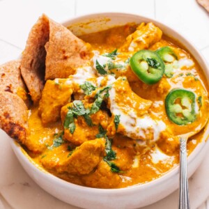 Coconut Curry Chicken served in Bowl