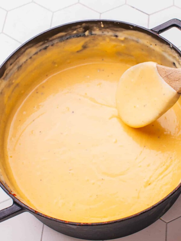 Cheddar Cheese Sauce for mac and cheese.
