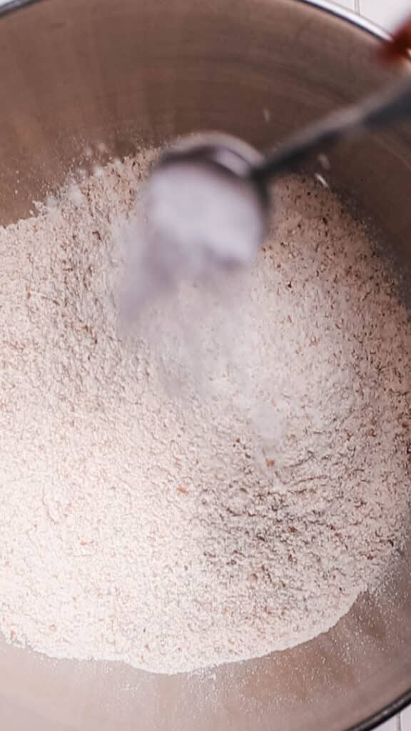 adding salt in wheat flour