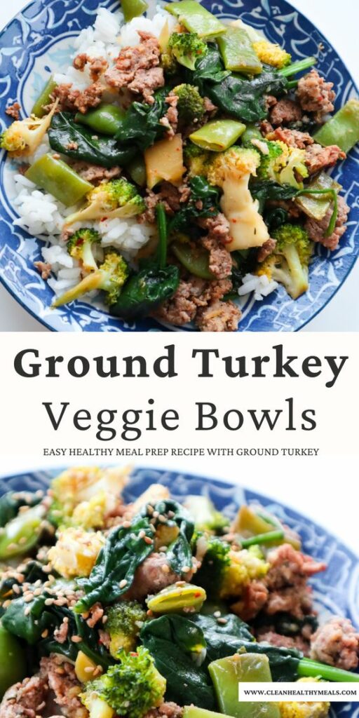 Ground Turkey Veggie Bowls