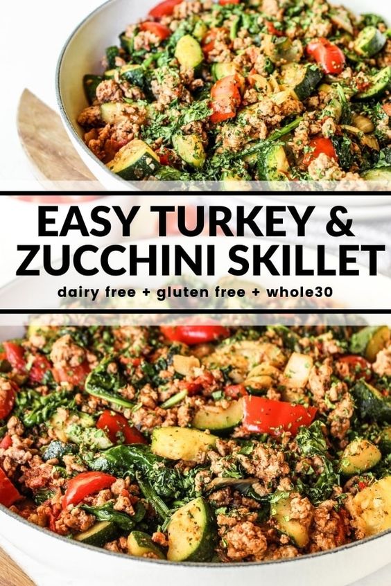 Turkey and Zucchini Skillet