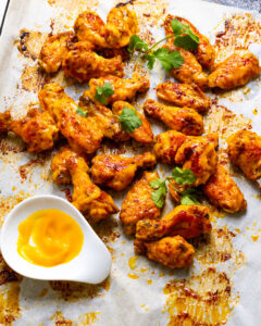 Sticky Mango Habanero Wings (Baked Crispy + Wildly Good!)