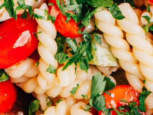 Pasta Salad with Italian Dressing (With Expert Food Science Tips!) Pasta Salad with Italian Dressing (With Expert Food Science Tips!)