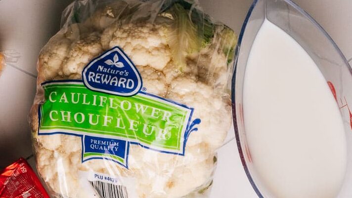 Cauliflower casserole recipe Ingredients.