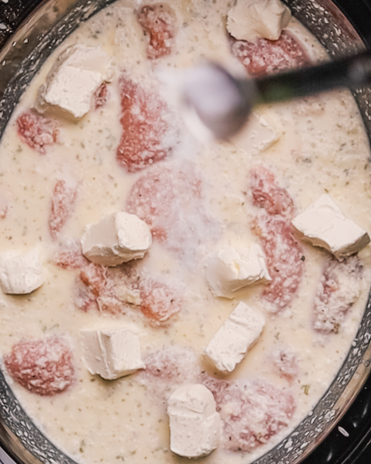 Steps of making Crockpot Chicken Alfredo recipe.