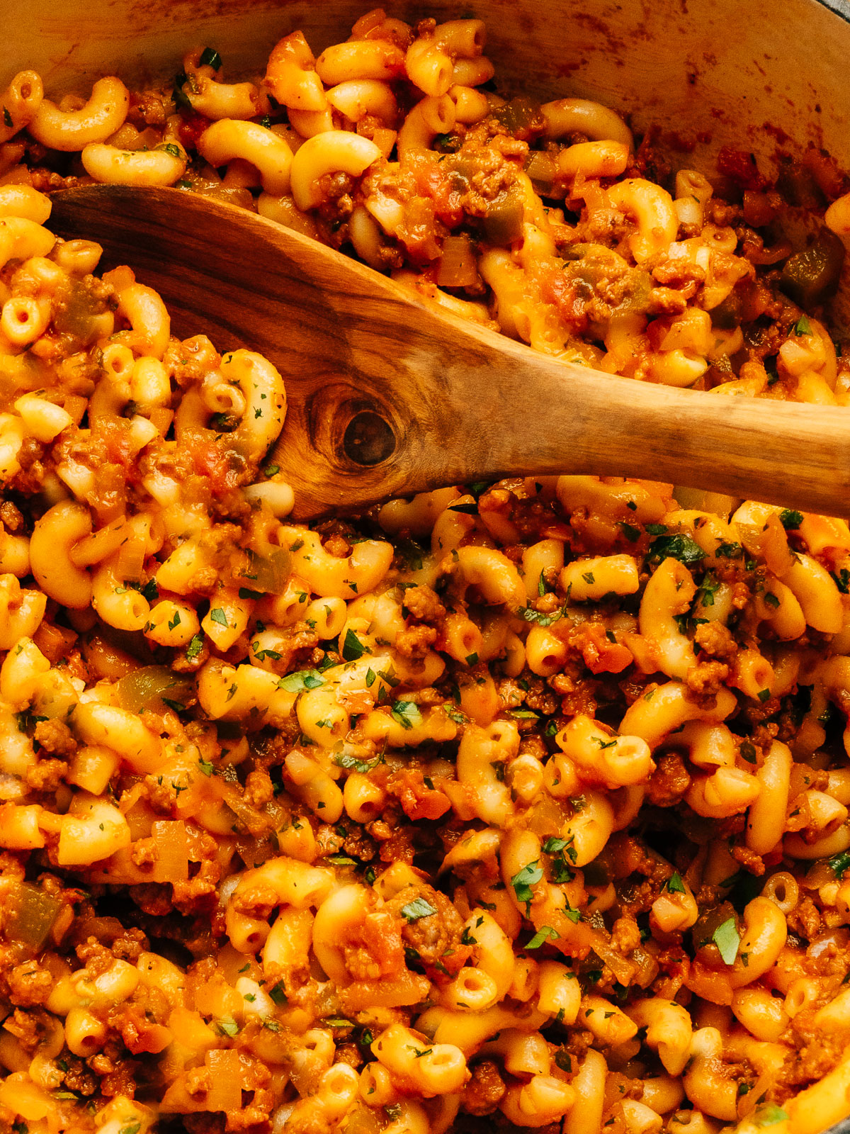 American Beef Goulash (aka Hamburger Chop Suey)