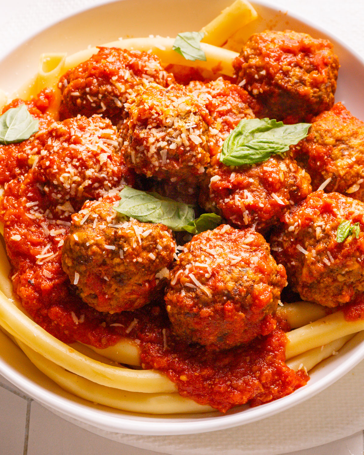 Best Meatball Recipe on a plate.