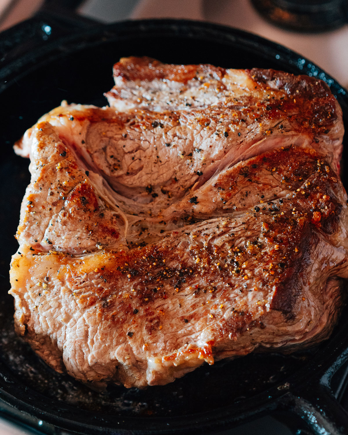 Steps for making chuck roast in crock pot.