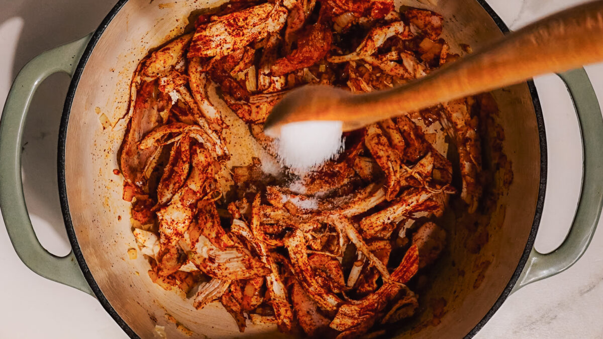 Steps of making Mexican Chicken Casserole Recipe in a gallery.