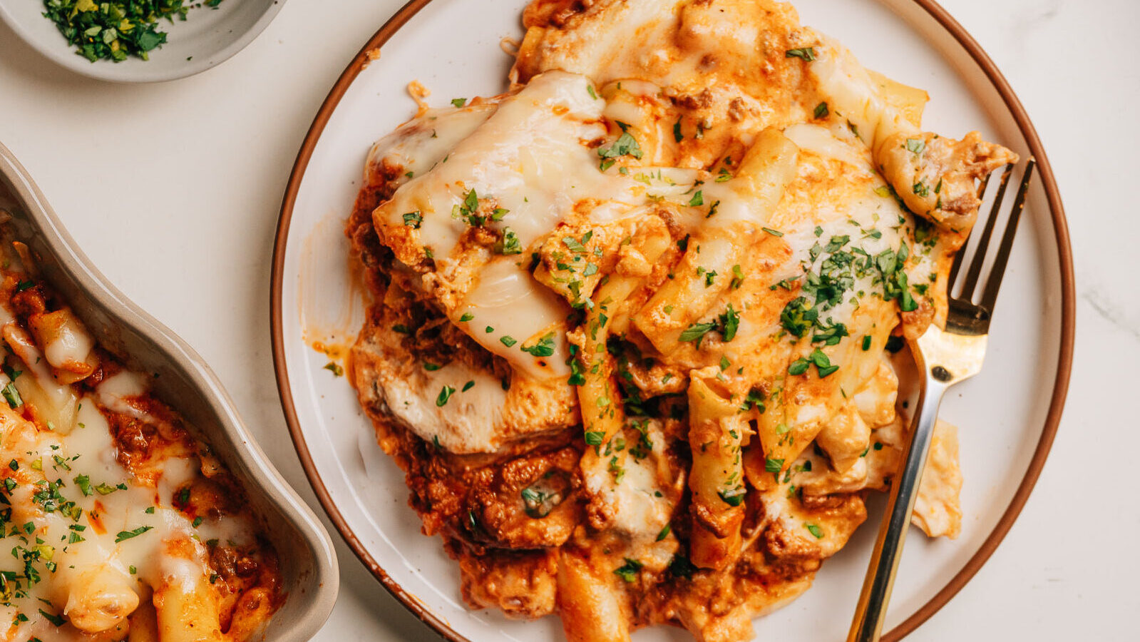 Perfect Baked Ziti with Ricotta (Easy + From Scratch!)