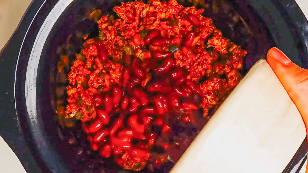 Turkey Chili Crockpot Recipe Steps.