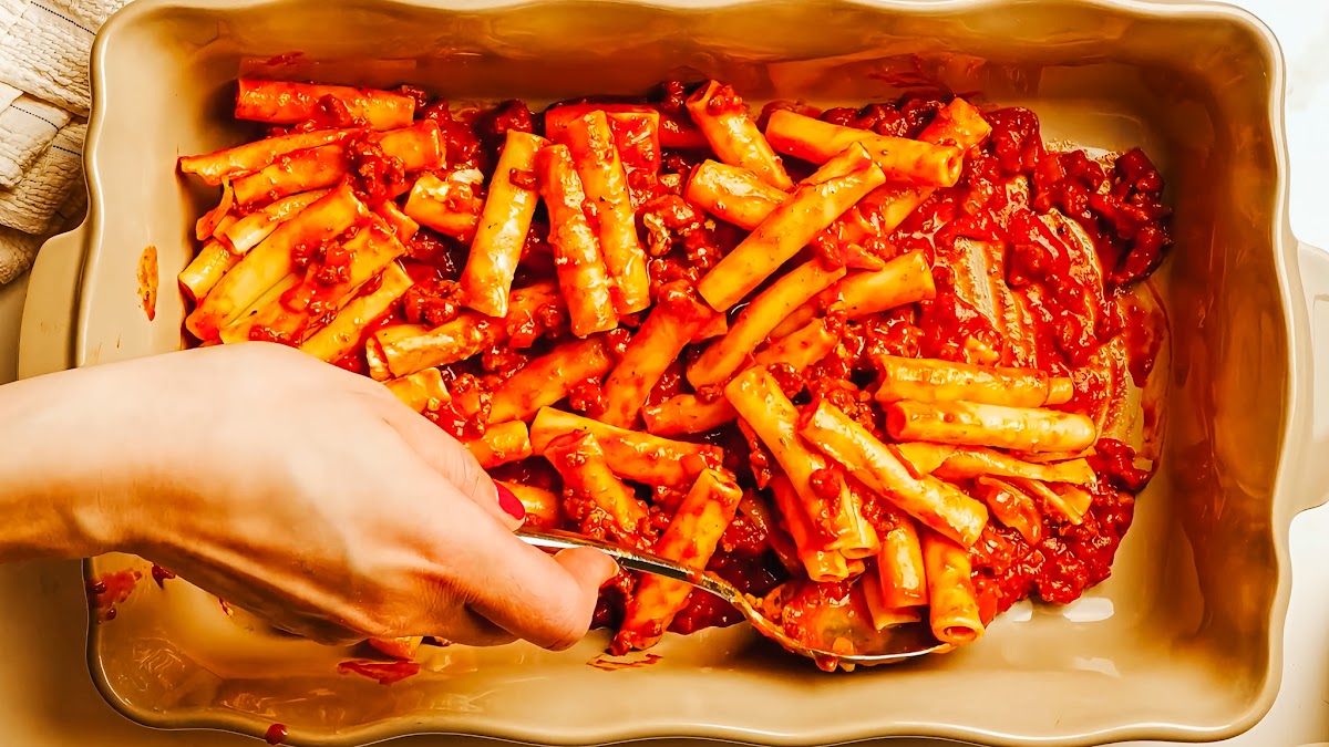 Baked Ziti with Ricotta recipe steps.