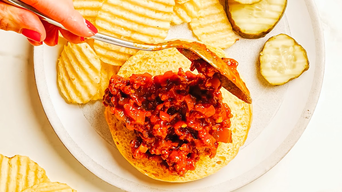 Easy Sloppy Joes recipe steps.