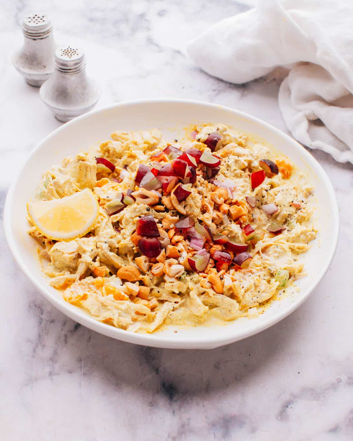 Curry Chicken Salad with Grapes