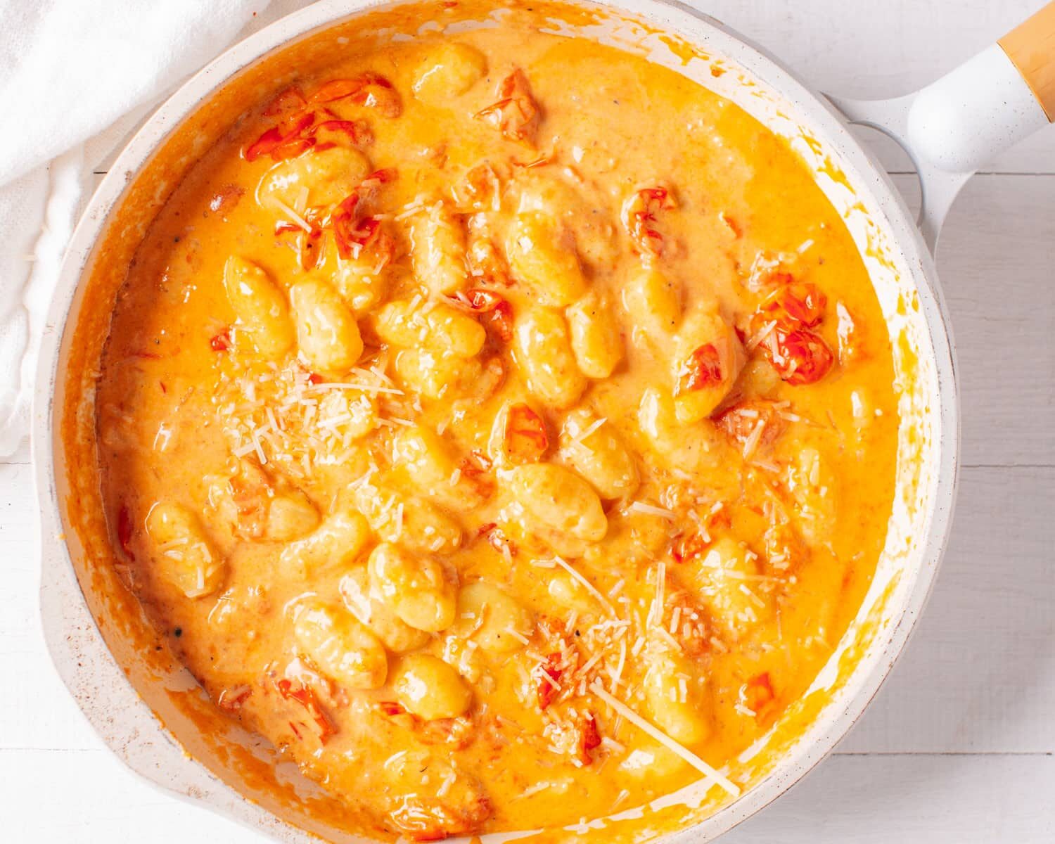 Gnocchi Sauce in Pan