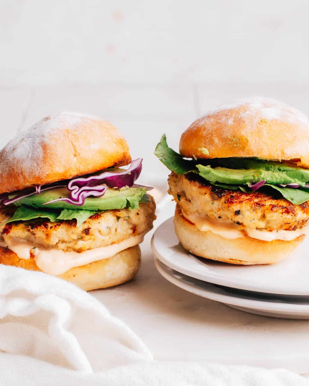 The Juiciest Ground Chicken Burgers