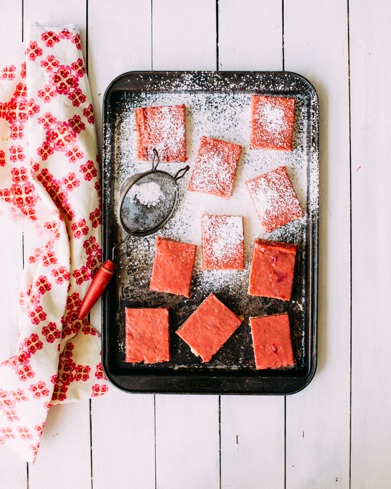 Rhubarb Curd Bars