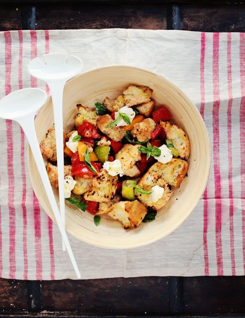 Grilled Panzanella (Tomato and Bread Salad)