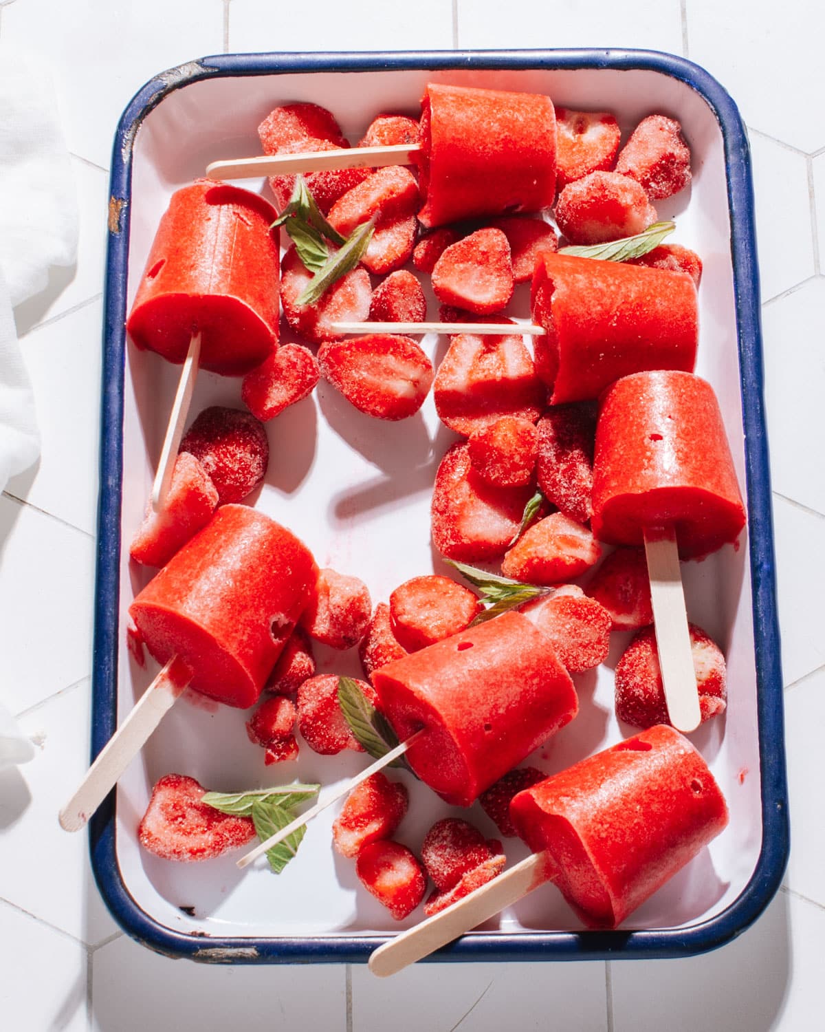 Strawberry Popsicles
