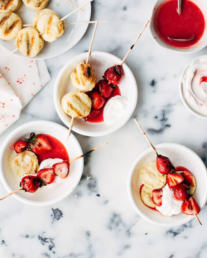 Grilled Strawberry Shortcake