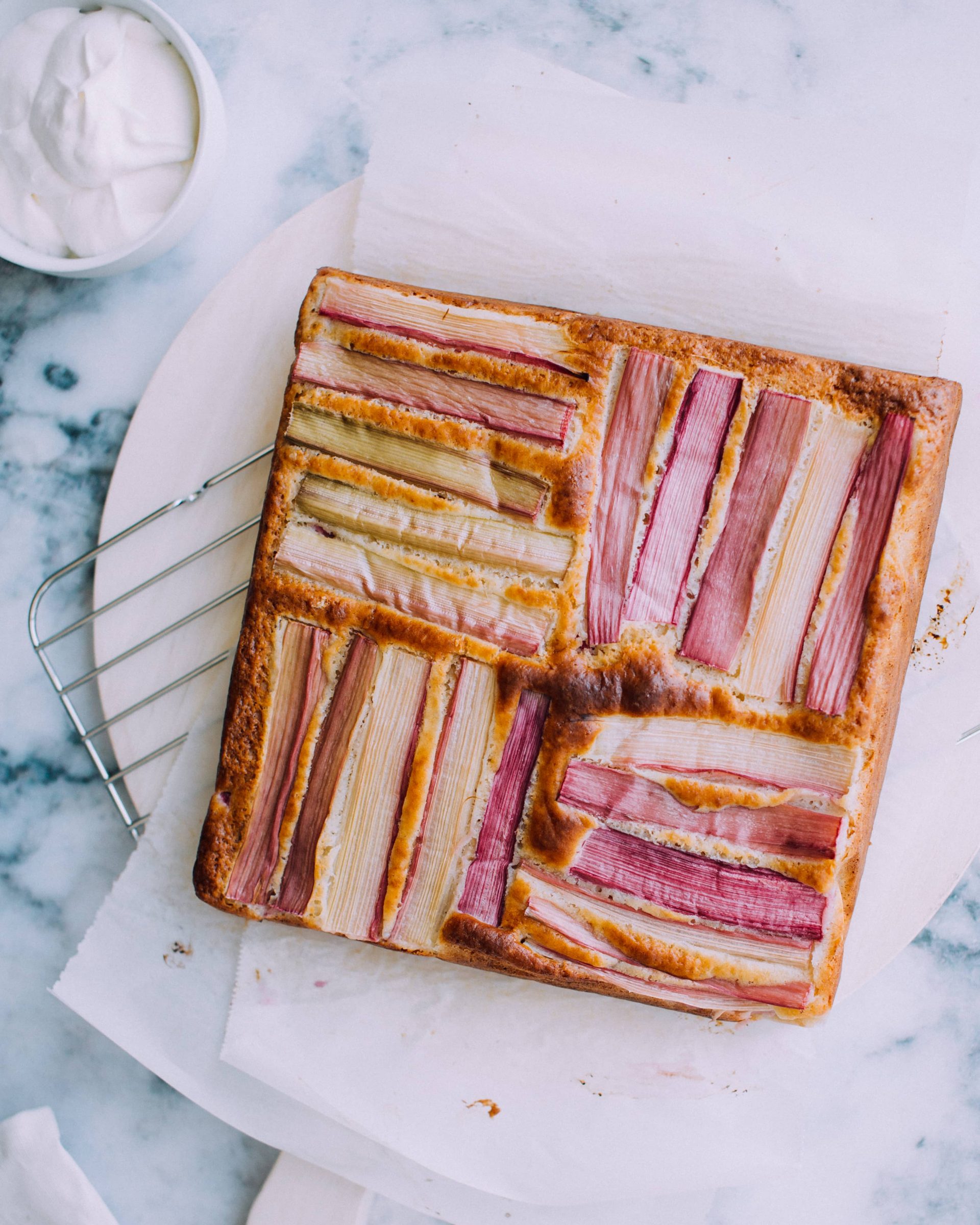 Ginger Rhubarb Cake