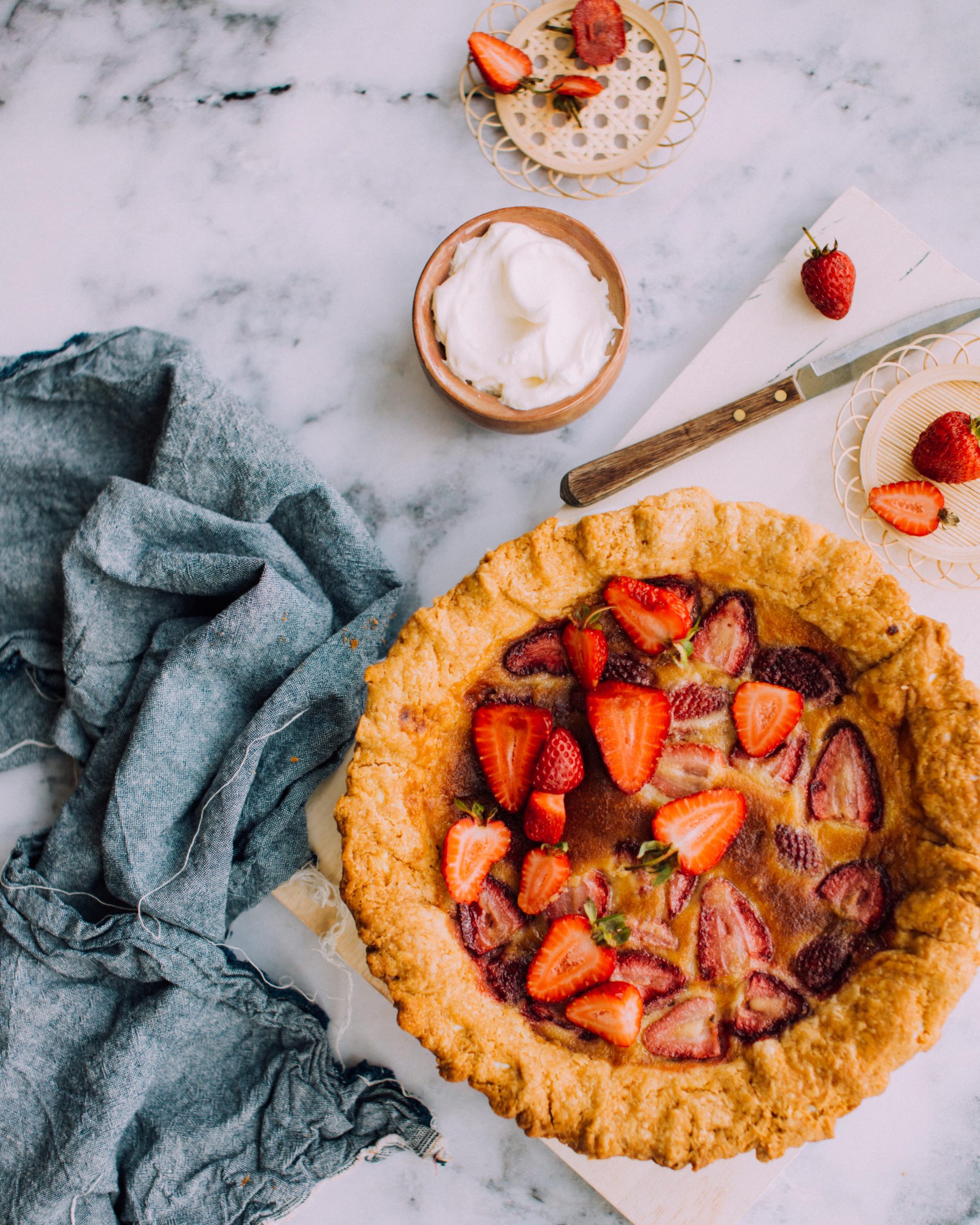 Strawberry Buttermilk Pie