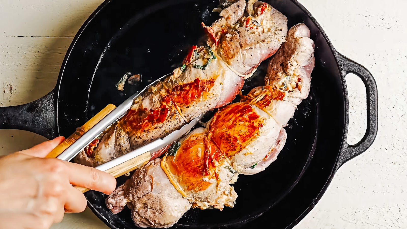 Stuffed Pork Tenderloin recipe steps.