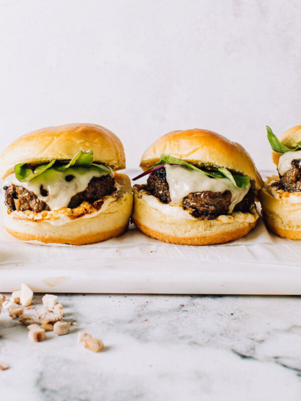 Juicy burgers for 4th of July menu.