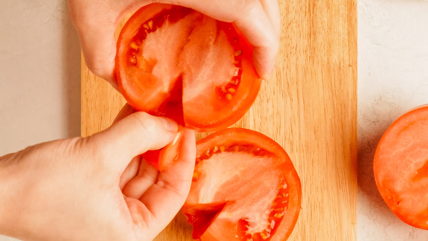 Bruschetta with Mozzarella recipe steps.